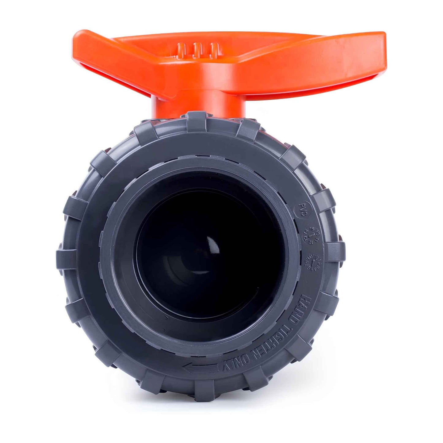 Kaplan 3" PVC True Union Ball Valve – Full Port, EPDM O-Rings, PTFE Seats, 200 PSI, ASTM F1970, Socket Type (Gray)