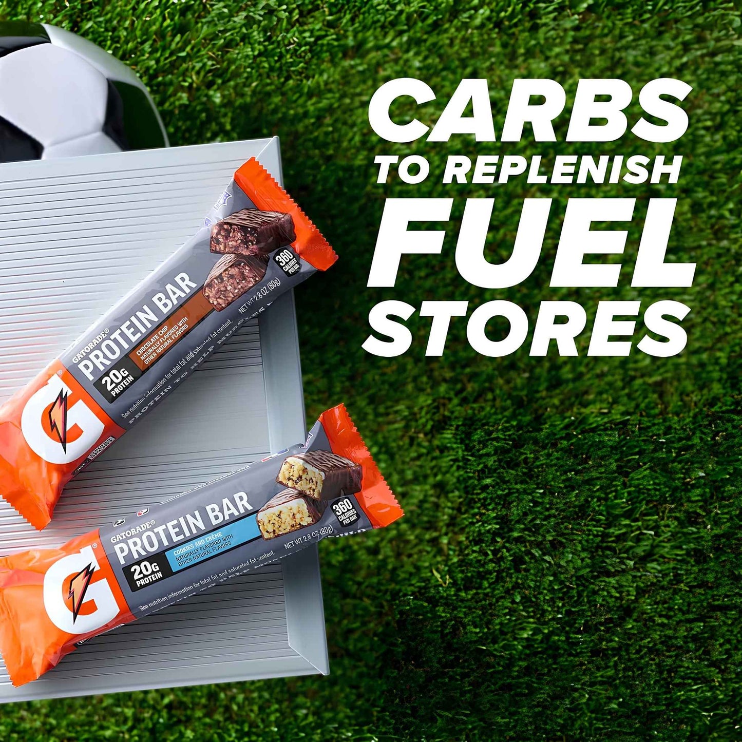 Whey Protein Bars Cookies & Crème – 20g Protein High Protein Snack Bars (Pack of 12) – Post Workout Recovery Energy Bars