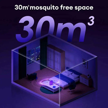Foldable Electric Mosquito Swatter – USB Rechargeable 3000V Bug Zapper Racket with UV Light
