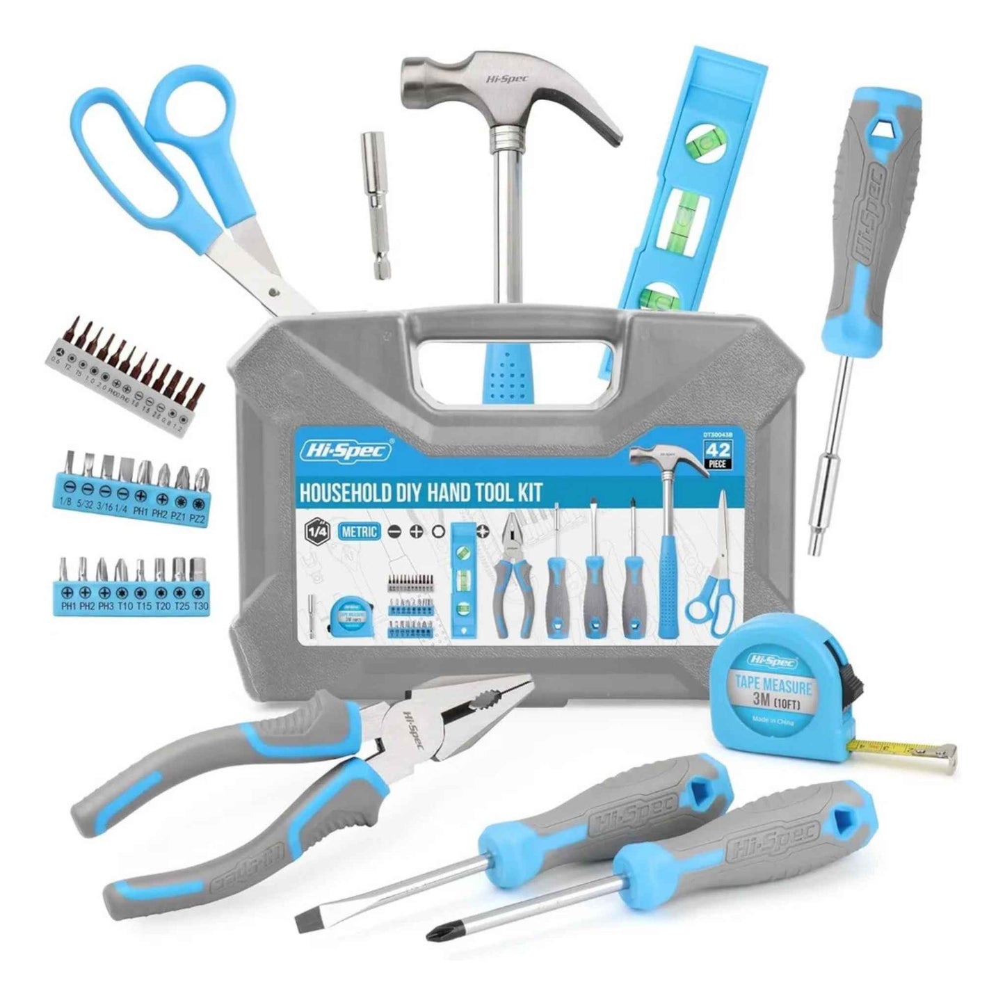 42-Piece Household Tool Kit – Compact DIY Home Repair Set with Storage Case for Home, Office & Dorm