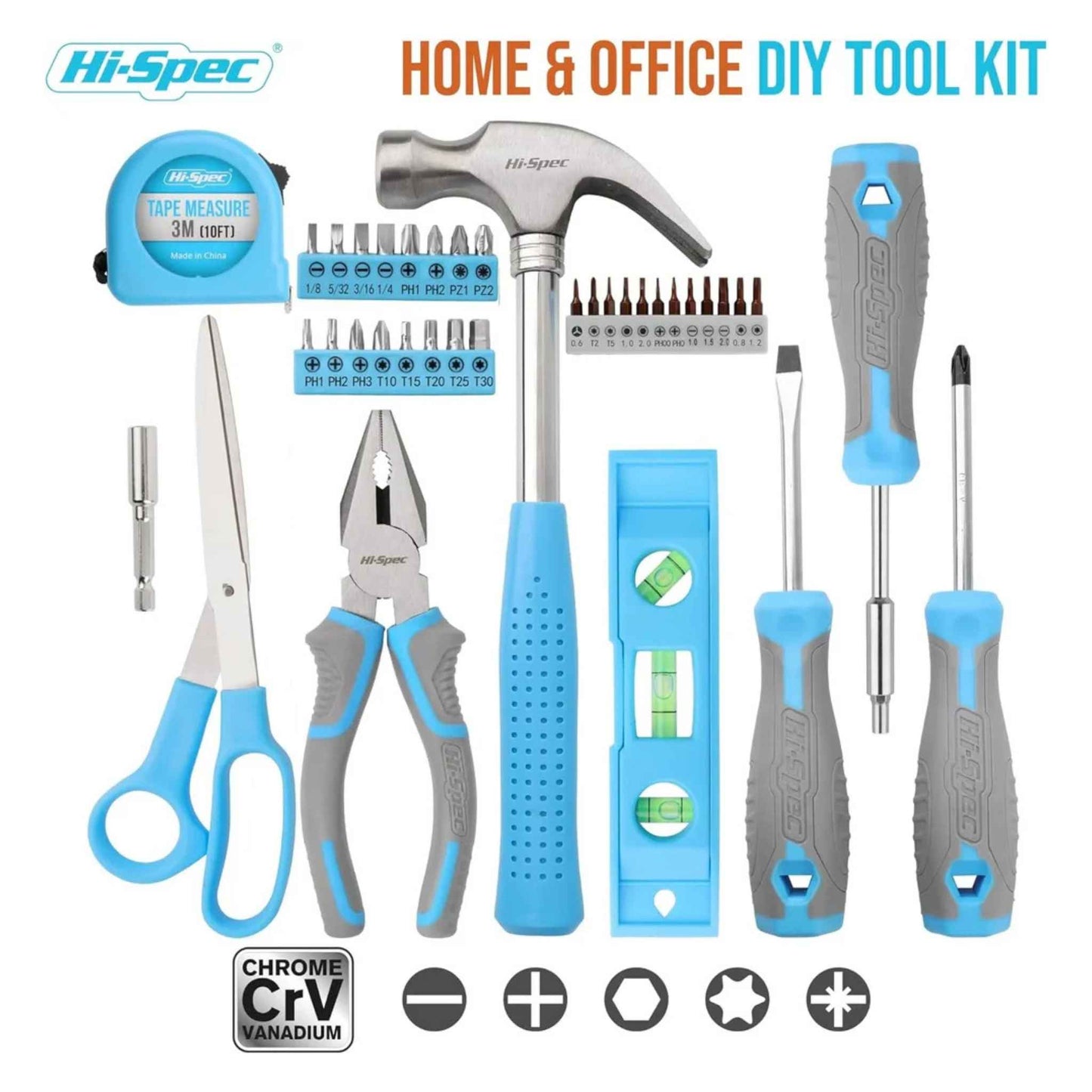 42-Piece Household Tool Kit – Compact DIY Home Repair Set with Storage Case for Home, Office & Dorm