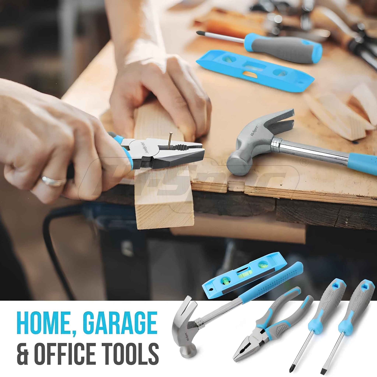 42-Piece Household Tool Kit – Compact DIY Home Repair Set with Storage Case for Home, Office & Dorm