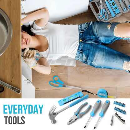 42-Piece Household Tool Kit – Compact DIY Home Repair Set with Storage Case for Home, Office & Dorm