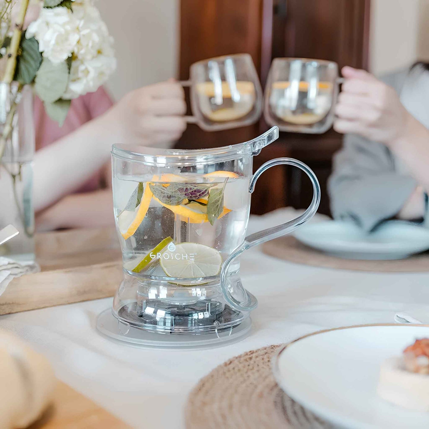 Aberdeen Tea Infuser Teapot 525ml (17.7oz) – BPA-Free Smart Tea Maker with Drip-Free Design & Built-In Infuser – Easy Brew & Clean Loose Leaf Tea Steeper