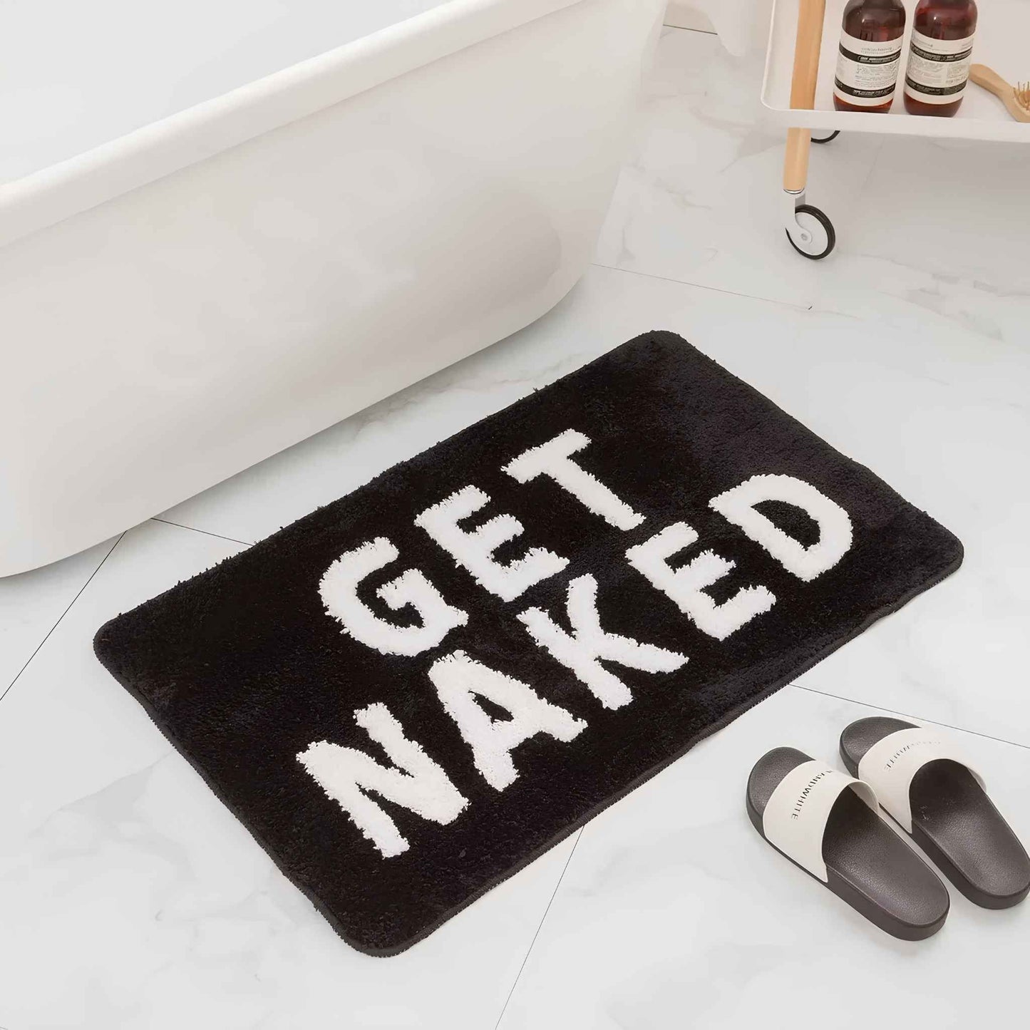 ColorPop™ Rainbow Tufted Bath Mat – Soft Non-Slip Absorbent Bathroom Rug – Colorful Accent Rug for Bedroom, Entryway & Home Decor