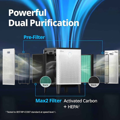Coway Airmega 400S Air Purifier for Large Rooms up to 3,120 sq. ft. | HEPA Smart Air Cleaner