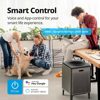 Coway Airmega 400S Air Purifier for Large Rooms up to 3,120 sq. ft. | HEPA Smart Air Cleaner