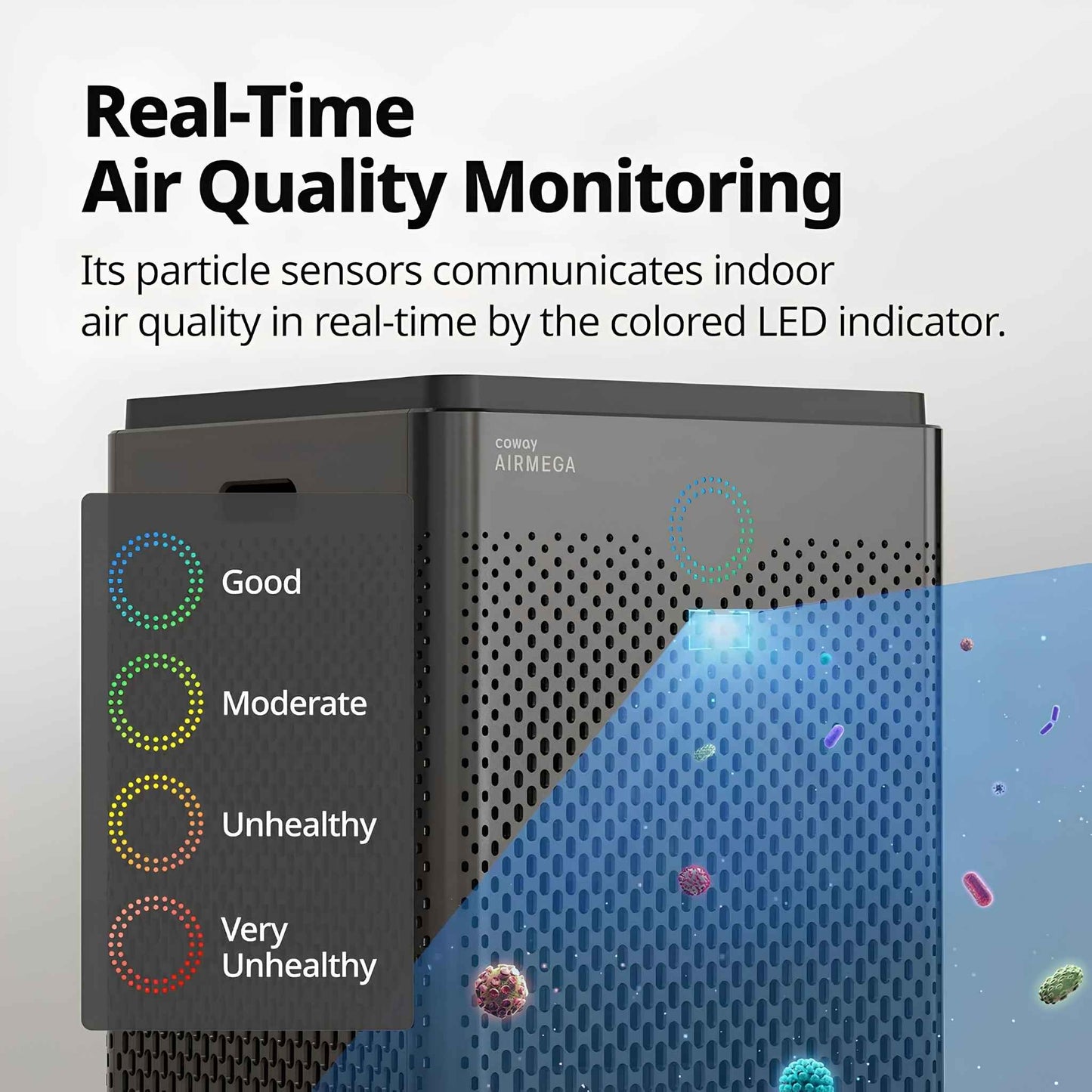 Coway Airmega 400S Air Purifier for Large Rooms up to 3,120 sq. ft. | HEPA Smart Air Cleaner