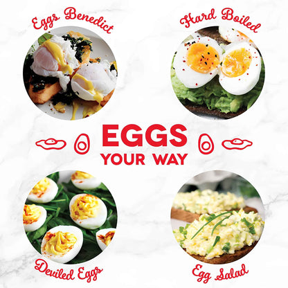 Dash Rapid Egg Cooker 6-Egg Capacity Electric Egg Boiler – Hard Boiled, Poached, Scrambled & Omelet Maker | Black (DEC005BK)