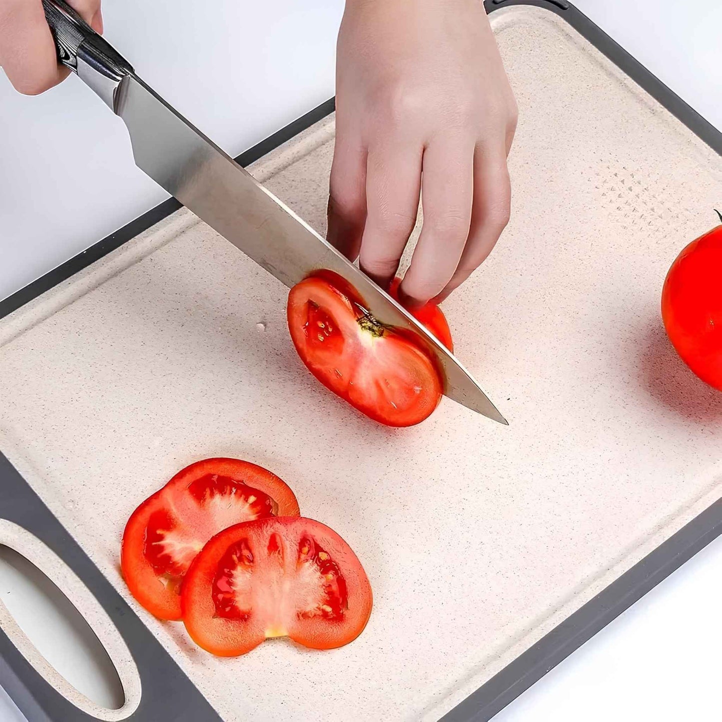 Double Sided Stainless Steel Cutting Board – Durable Kitchen Chopping Board for Meat, Vegetables & Fruits