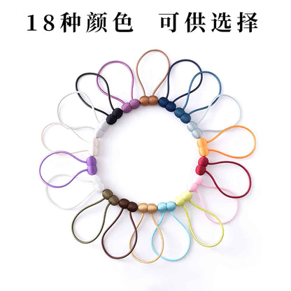 Magnetic Curtain Tiebacks 2 Pack – Elegant Polyester Buckle Curtain Holdbacks – No Drill Drapery Holders for Living Room, Bedroom & Office