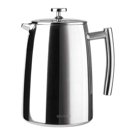Stainless Steel French Press Coffee Maker | Double Wall Insulated (12oz–1.5L)