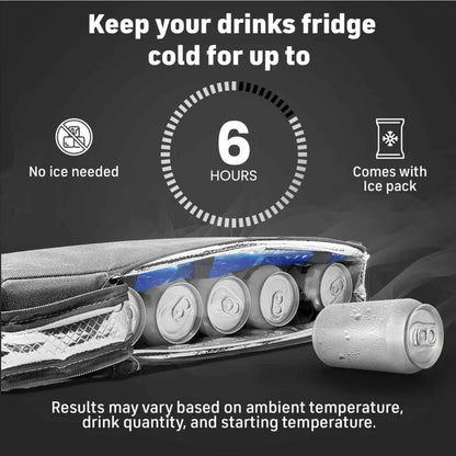 Frostbox Golf Bag Cooler with Ice Pack – Insulated 6-Can Beer Sleeve for Golf Bags, Hidden Portable Drink Cooler