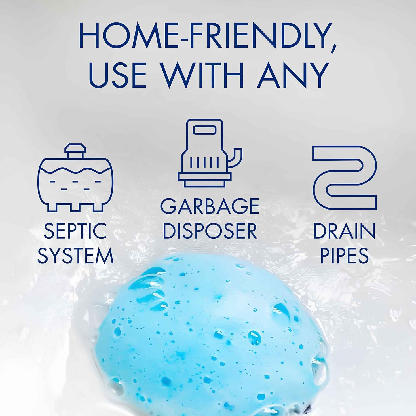 Garbage Disposer Cleaner & Odor Eliminator – Foaming Deep Clean Sink Drain Tablets, Lemon Scent (Pack of 6)