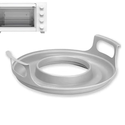 HeatMate™ Microwave Plate Holder – Anti-Spill Steam Tray for Bowls & Plates – Durable Heat-Resistant Microwave Rack for Even Heating & Easy Cleaning
