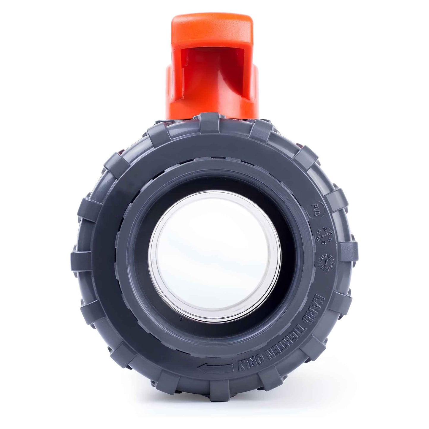Kaplan 3" PVC True Union Ball Valve – Full Port, EPDM O-Rings, PTFE Seats, 200 PSI, ASTM F1970, Socket Type (Gray)