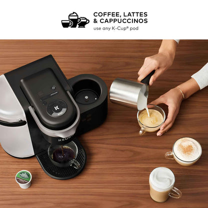 Keurig K-Cafe Single Serve Coffee Maker for K-Cup Pods | Latte & Cappuccino Machine – Dark Charcoal