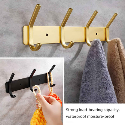 LuxeHook™ Rose Gold Wall Hooks – Adhesive No-Drill Hooks for Bathroom, Kitchen & Entryway Organization