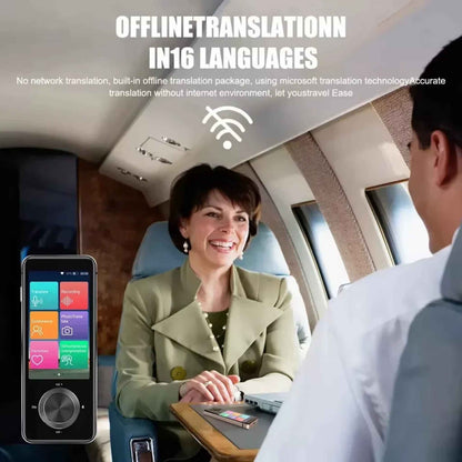 AI Language Translator Device – 107 Languages Voice & Photo Translator with Offline Translation, WiFi, 3" Touchscreen