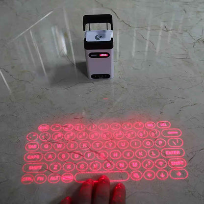 Mini Wireless Laser Projection Keyboard – Bluetooth Virtual Keyboard & Touchpad for iPhone, Android, Tablet & Laptop