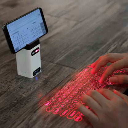 Mini Wireless Laser Projection Keyboard – Bluetooth Virtual Keyboard & Touchpad for iPhone, Android, Tablet & Laptop