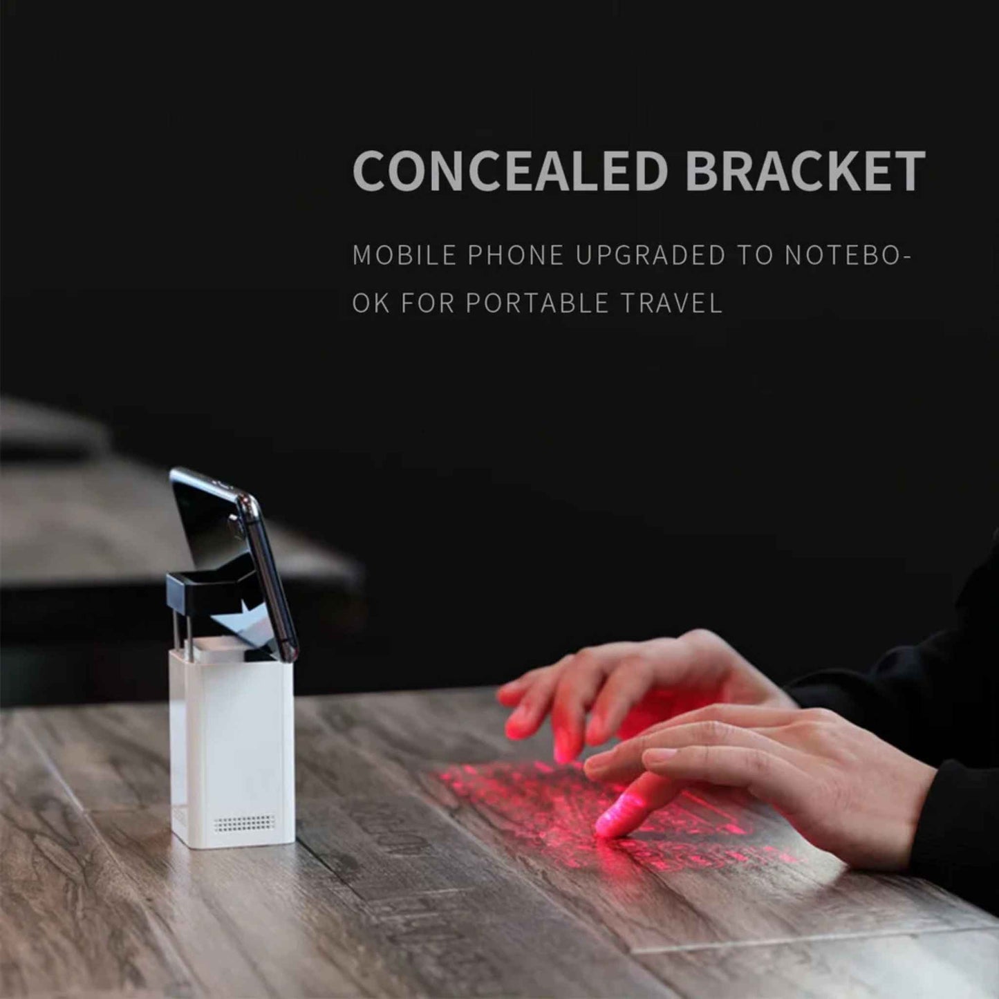 Mini Wireless Laser Projection Keyboard – Bluetooth Virtual Keyboard & Touchpad for iPhone, Android, Tablet & Laptop