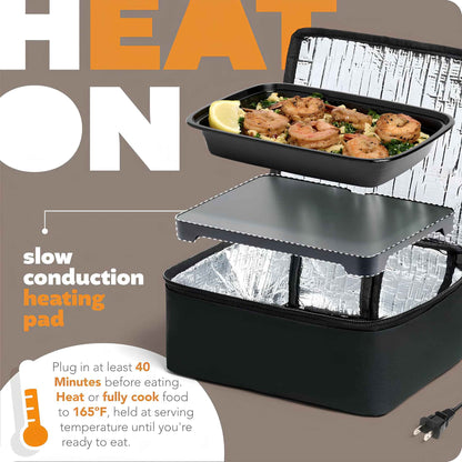 Portable Electric Lunch Box Food Warmer – Mini Heated Lunch Box for Work & Office (120V)