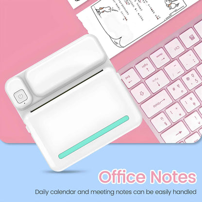 Portable Mini Printer – Bluetooth Thermal Sticker & Label Printer for iPhone & Android
