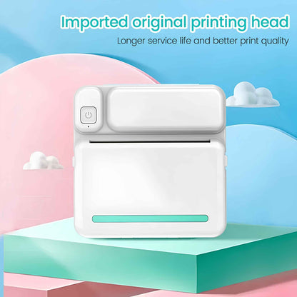 Portable Mini Printer – Bluetooth Thermal Sticker & Label Printer for iPhone & Android