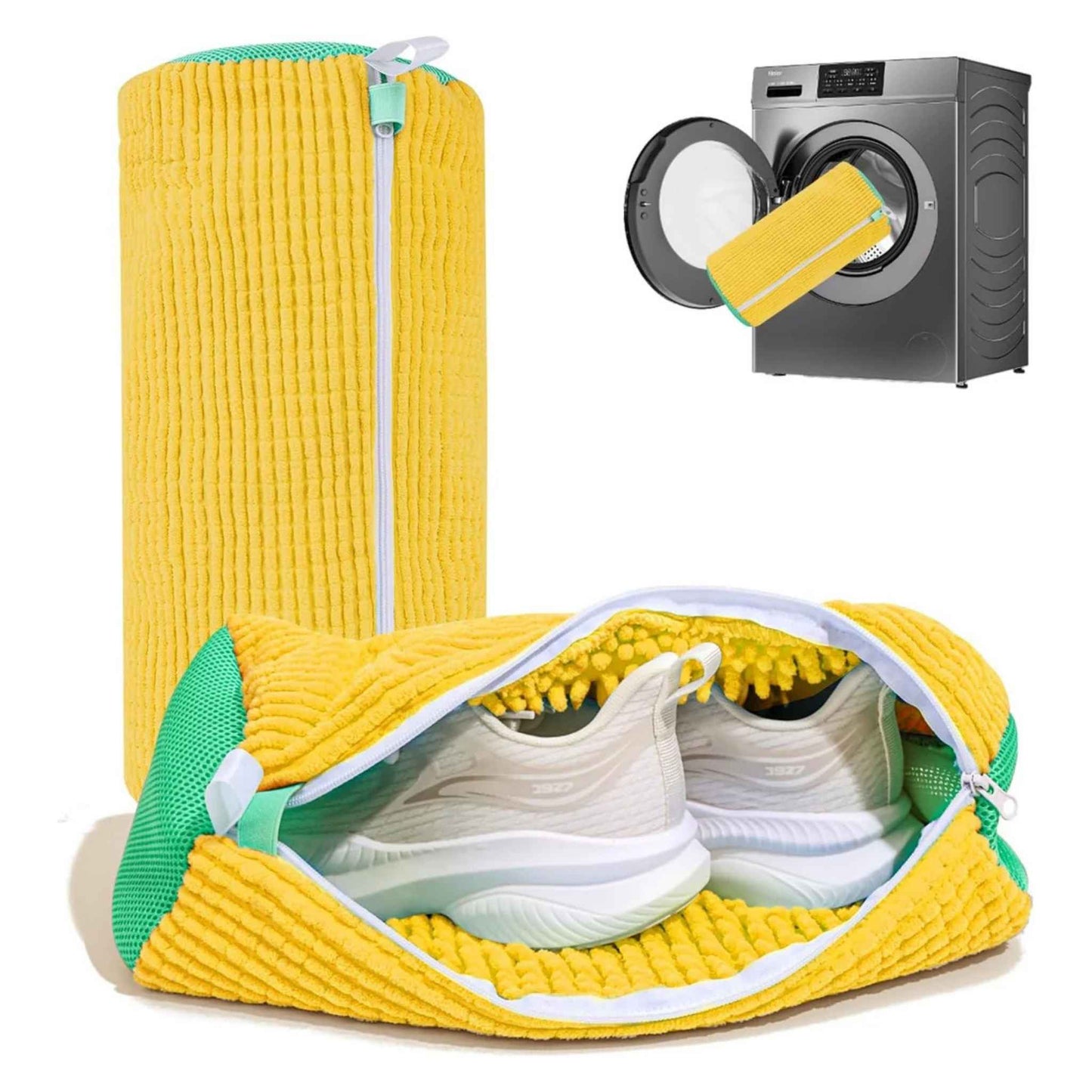 Shoe Washing Machine Bag – 2 Pack Sneaker Laundry Shoe Cleaner Bags for Washer & Dryer