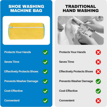 Shoe Washing Machine Bag – 2 Pack Sneaker Laundry Shoe Cleaner Bags for Washer & Dryer