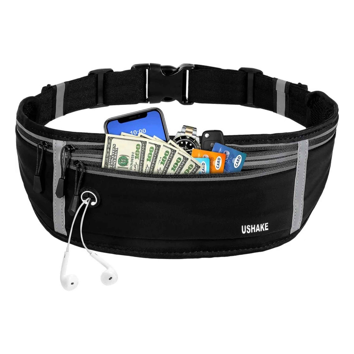 Slim Running Belt – Water-Resistant Workout Waist Pack for Phone, Keys & Essentials