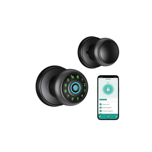 HOUMICA Smart Fingerprint Door Lock with Keypad & App Control – Keyless Entry Deadbolt for Home & Office