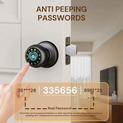 HOUMICA Smart Fingerprint Door Lock with Keypad & App Control – Keyless Entry Deadbolt for Home & Office