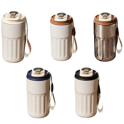 Smart Thermos Vacuum Flask with LED Temperature Display – Stainless Steel Insulated Bottle for Hot & Cold Drinks