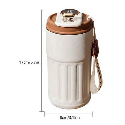 Smart Thermos Vacuum Flask with LED Temperature Display – Stainless Steel Insulated Bottle for Hot & Cold Drinks