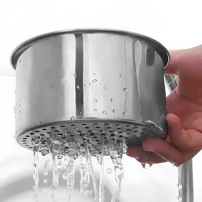Stainless Steel Swan Sink Strainer Basket – Hanging Drain Basket for Kitchen Sink, Fruit & Vegetable Drainer, Sponge Holder