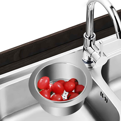 Stainless Steel Swan Sink Strainer Basket – Hanging Drain Basket for Kitchen Sink, Fruit & Vegetable Drainer, Sponge Holder