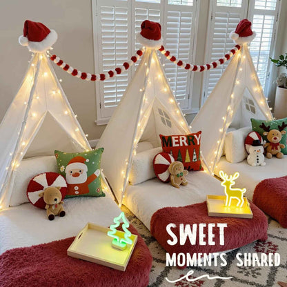 Kids Teepee Tent for Indoor & Outdoor Play – Foldable Canvas Play Tent with Window for Boys & Girls