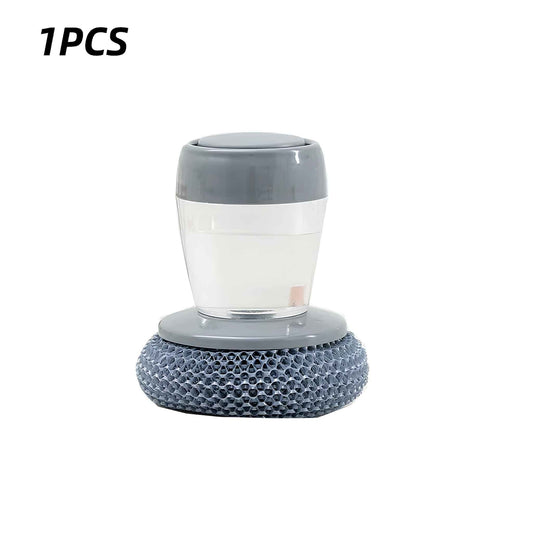 The Ultimate Soap Dispensing Dish Brush – 2-in-1 Kitchen Scrubber with Built-In Soap Dispenser for Effortless Cleaning