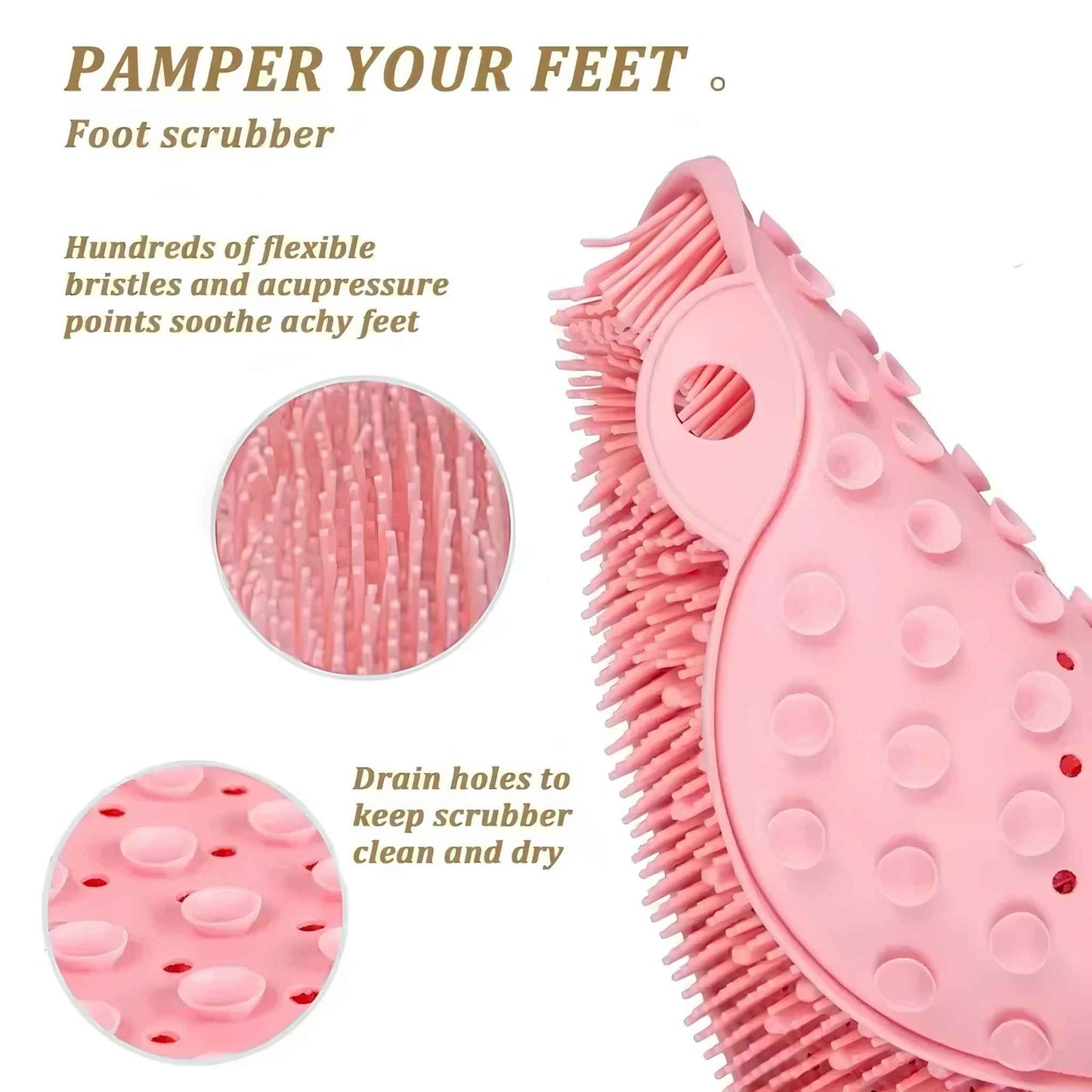 Ultimate Spa-Style Exfoliating Shower Mat – 5-in-1 Silicone Body Scrubber, Foot Cleaner & Massage Shower Mat