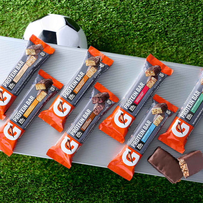 Whey Protein Bars Cookies & Crème – 20g Protein High Protein Snack Bars (Pack of 12) – Post Workout Recovery Energy Bars